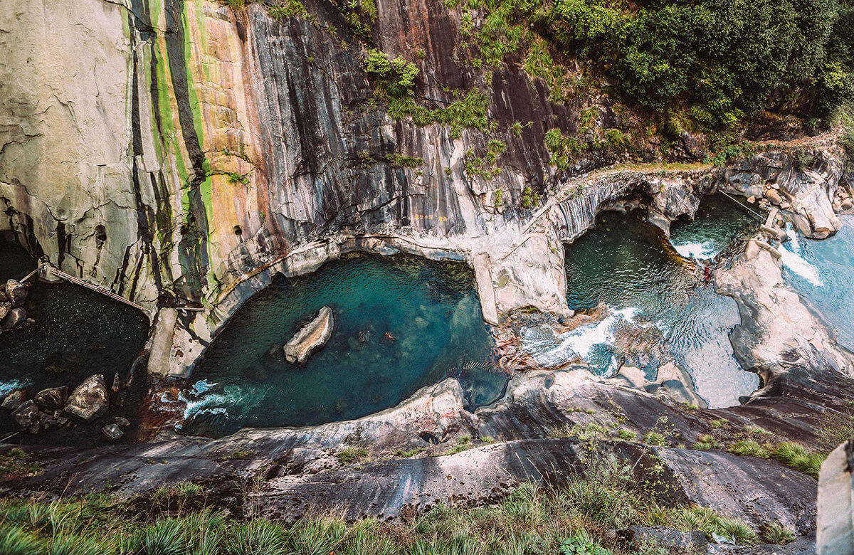 Stream scenery in Wangxian Valley
