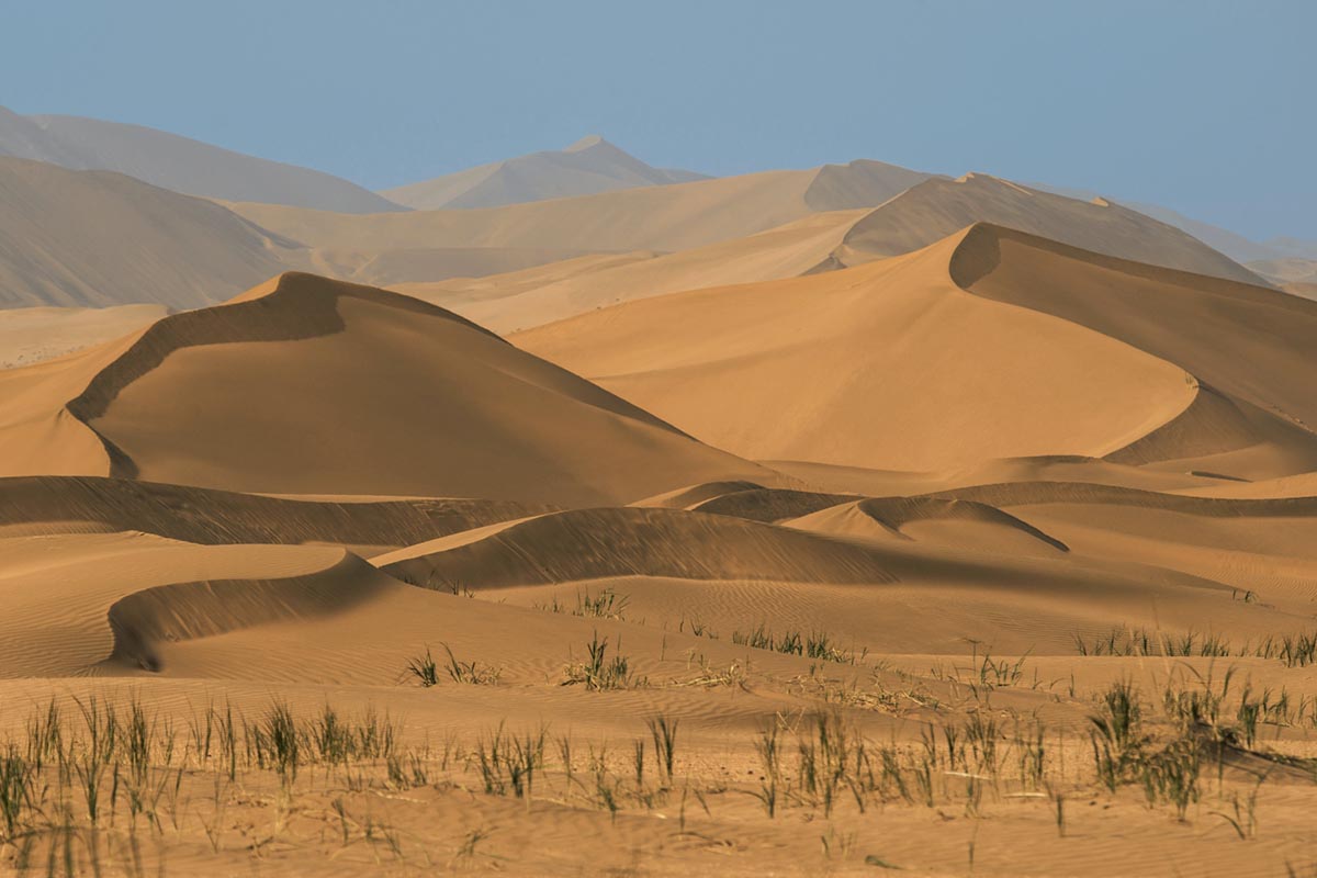 Dunes and lakes in the Badain Jaran Desert